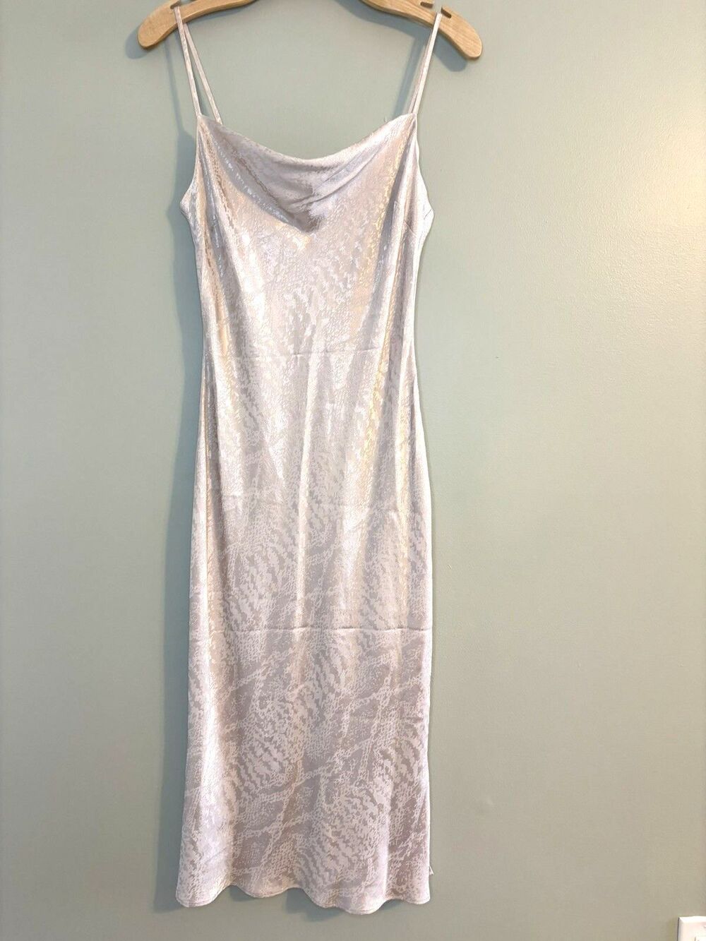 Express Women’s Slip Dress S Cowl Neck Midi Fairy Whimsical Feminine Romantic